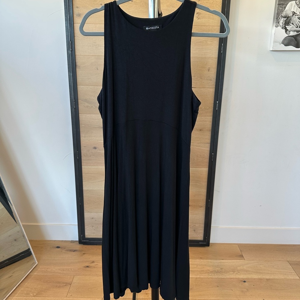 Athleta Black Midi Dress